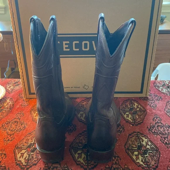 Tecovas Dark Brown Western Boots - Picture 3 of 5